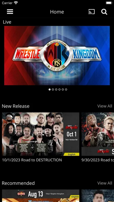 NJPW WORLD Screenshots