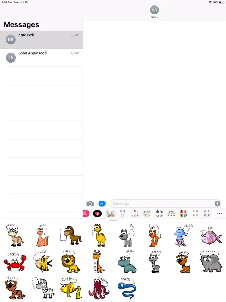 Ảnh chụp màn hình của AnimalNamesSetFSt iPad 