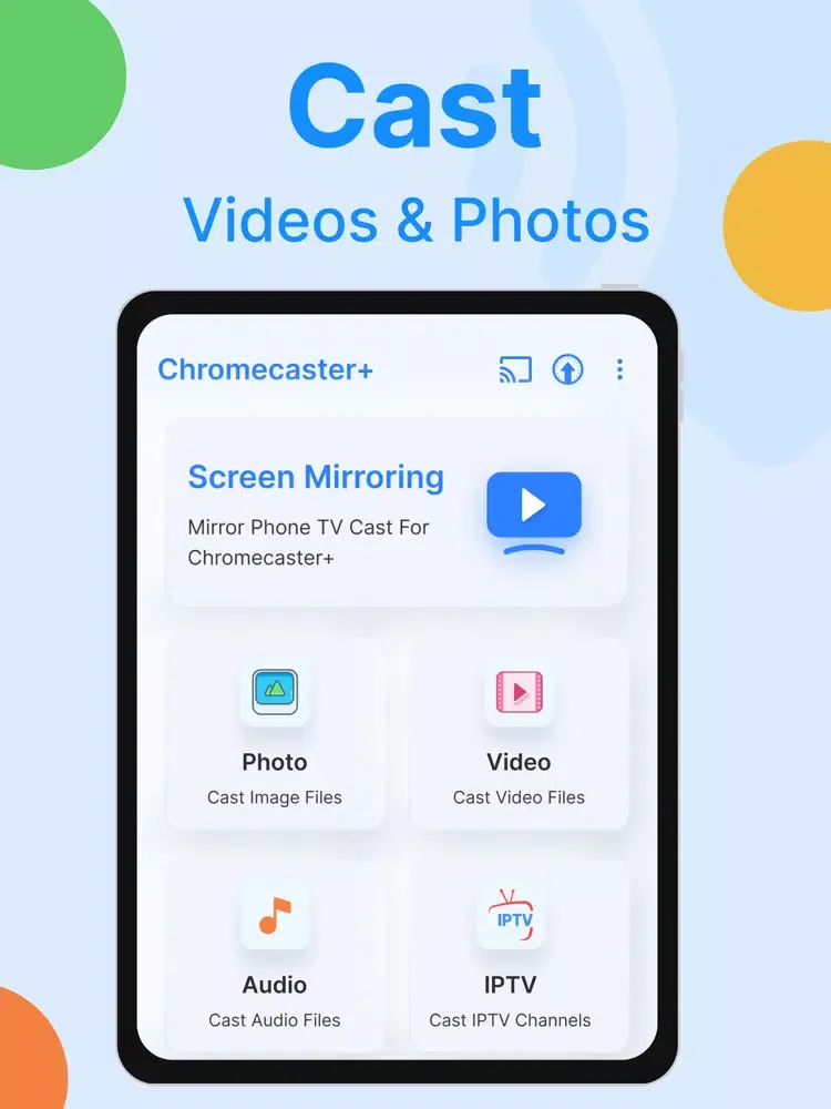 TV Cast for Chromecaster+ iPad  スクリーンショット