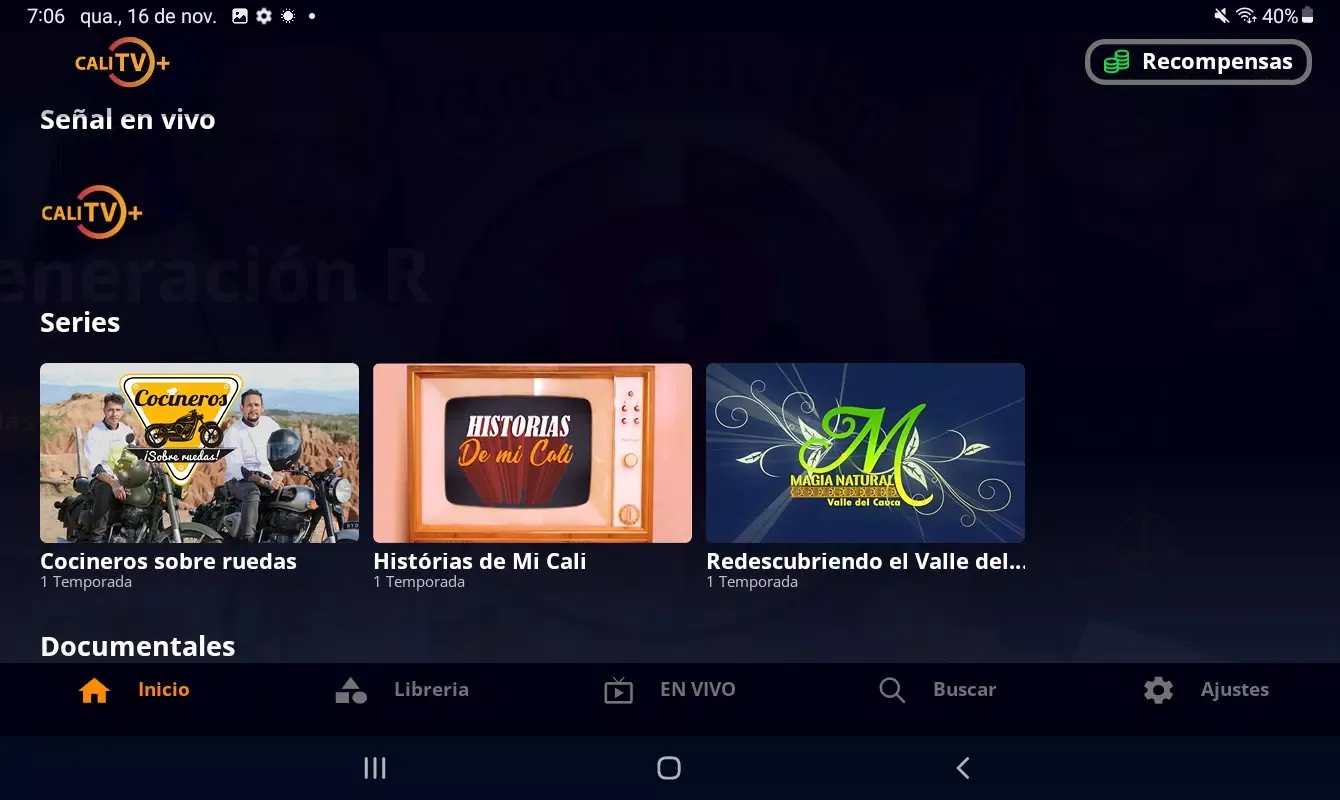 Zrzuty ekranu CaliTV+