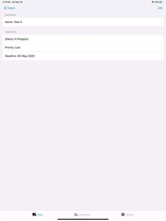 iTaskAssistant iPad 應用截圖