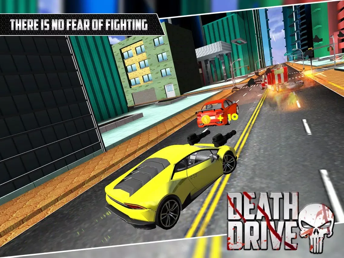 Capturas de pantalla de Death Drive 3D : Car Racing and Car Shooting game iPad 