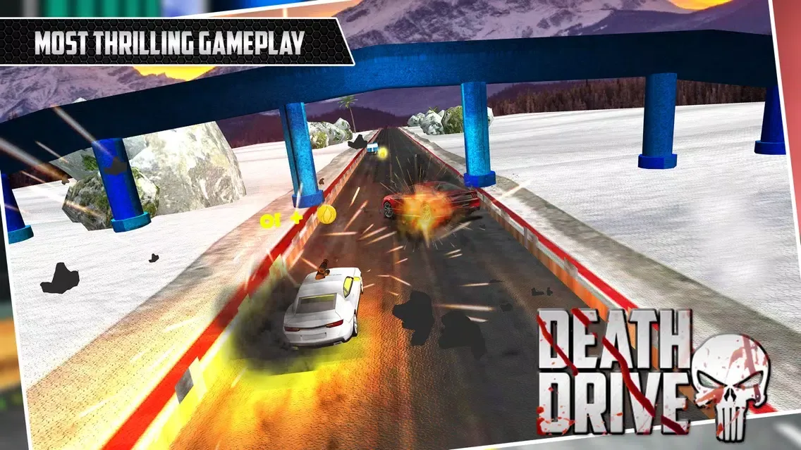 Capturas de pantalla de Death Drive 3D : Car Racing and Car Shooting game