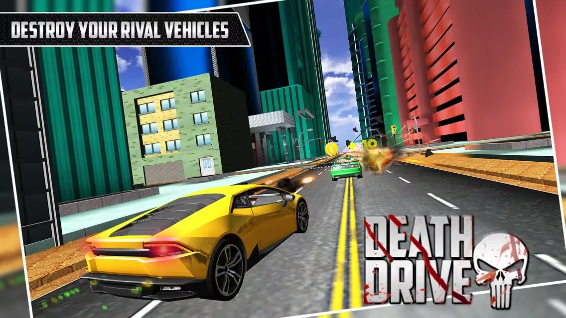 Capturas de pantalla de Death Drive 3D : Car Racing and Car Shooting game