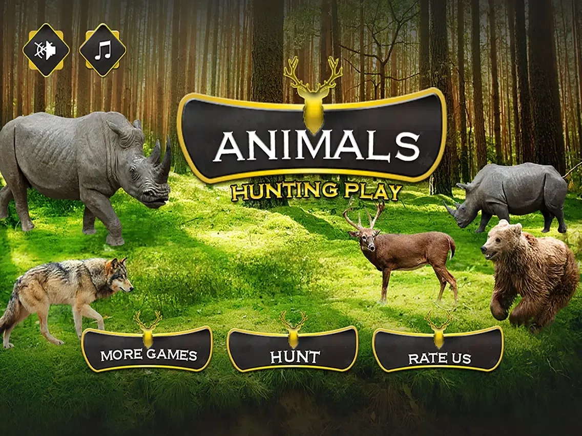 Capturas de pantalla de Animals Hunting Play : Hunting Simulation Game iPad 