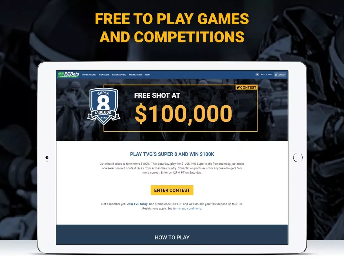 PABets - Horse Racing Betting iPad  স্ক্রিনশট