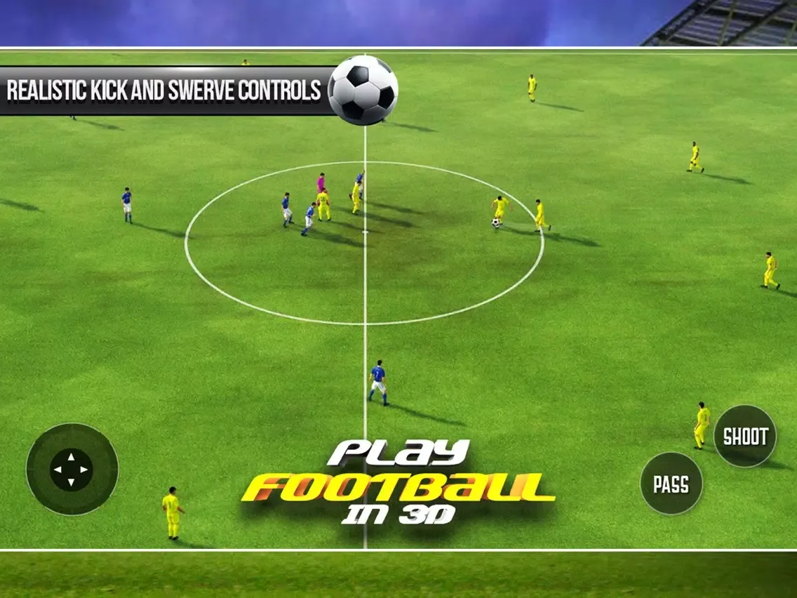 Play Football In 3D : Real Football / Soccer Game iPad  Screenshots