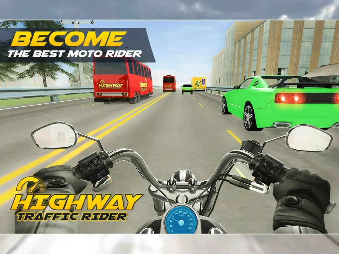 Highway Traffic Rider : Motorbike Rider iPad Screenshots