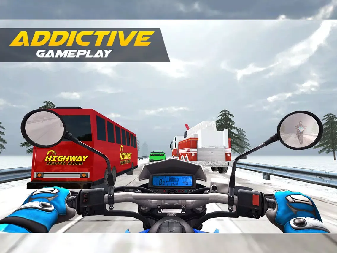 Highway Traffic Rider : Motorbike Rider iPad Screenshots