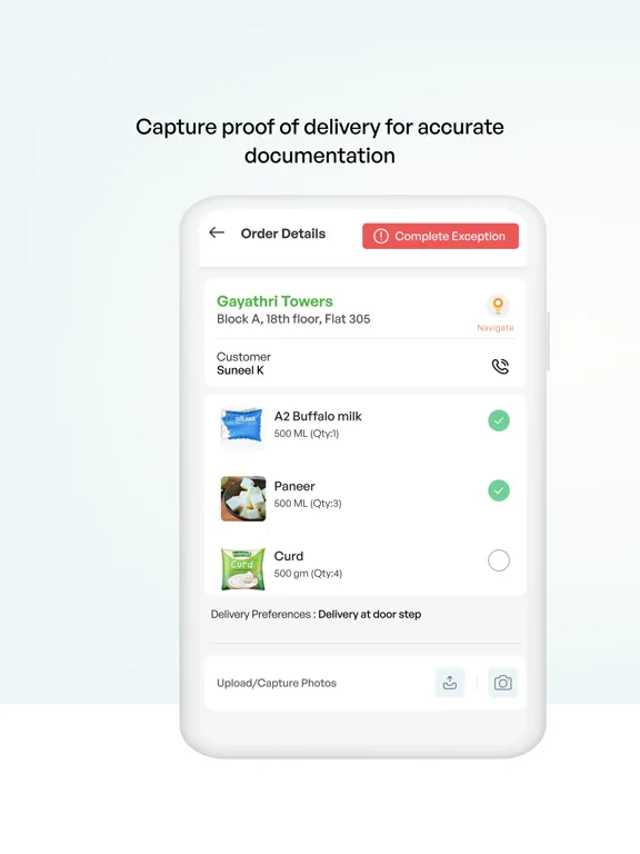 Tangkapan layar MooMart Delivery Boy iPad 