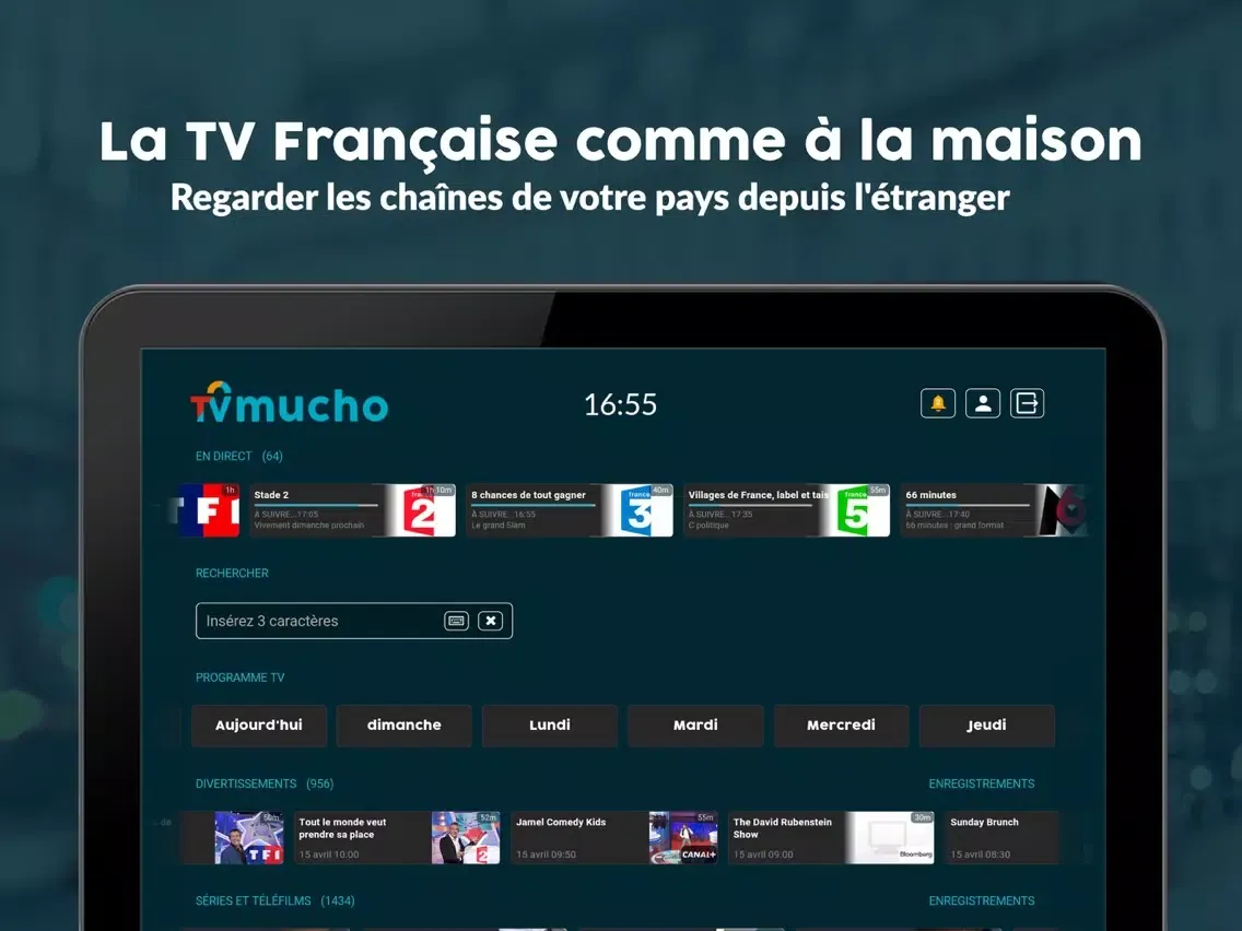 Ảnh chụp màn hình của TVMucho - Regarder à l'Étrange iPad 