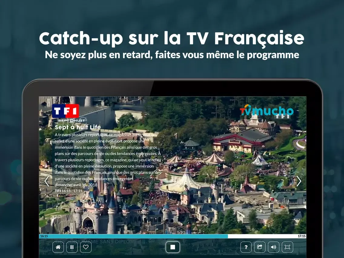Ảnh chụp màn hình của TVMucho - Regarder à l'Étrange iPad 