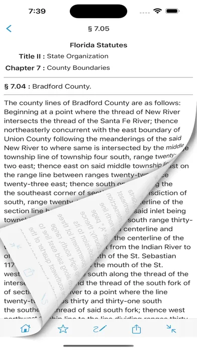 ภาพหน้าจอของ Florida Statutes, FL Laws