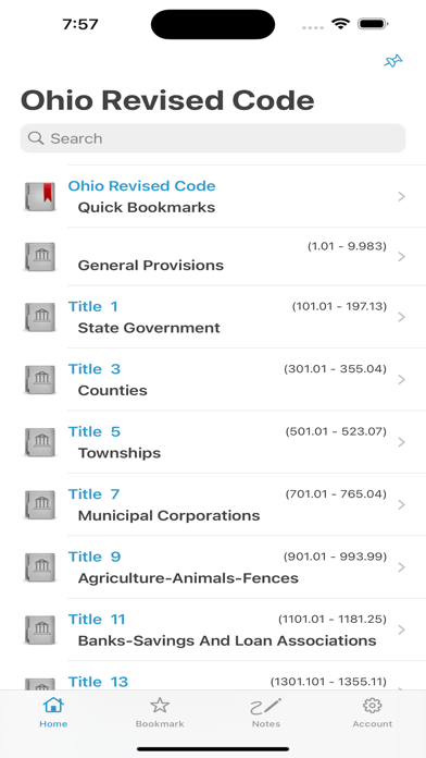 Ohio Revised Code, OH Laws ORC Screenshots