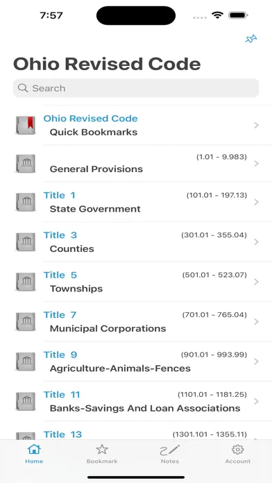 Ohio Revised Code, OH Laws ORC स्क्रीनशॉट