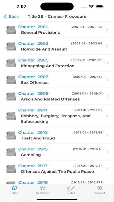 Ohio Revised Code, OH Laws ORC Screenshots