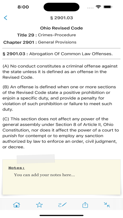 Ohio Revised Code, OH Laws ORC Screenshots