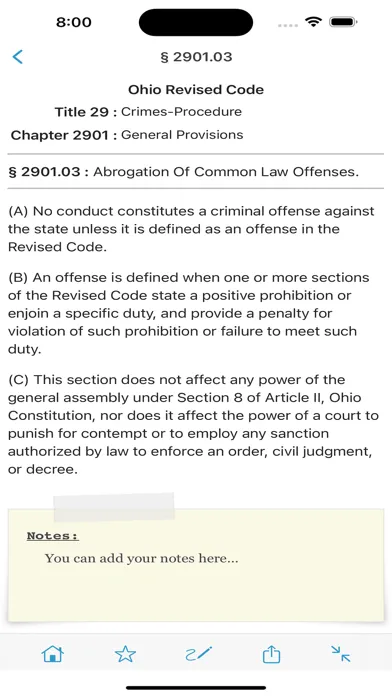 Ohio Revised Code, OH Laws ORC स्क्रीनशॉट