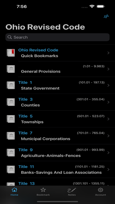 Ohio Revised Code, OH Laws ORC Screenshots