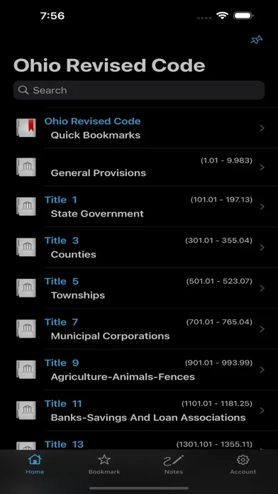 Ohio Revised Code, OH Laws ORC स्क्रीनशॉट