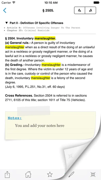 Tangkapan layar PA Crimes Offenses Title 18