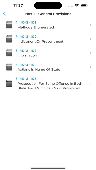 Tangkapan skrin TCA, TN Code (Tennessee Law)