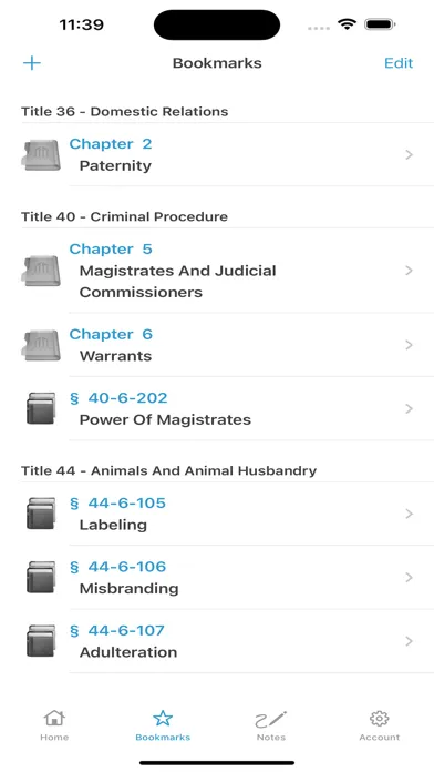 Tangkapan skrin TCA, TN Code (Tennessee Law)