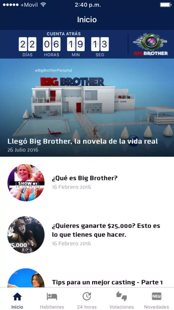 Big Brother Panamá سکرین شاٹس