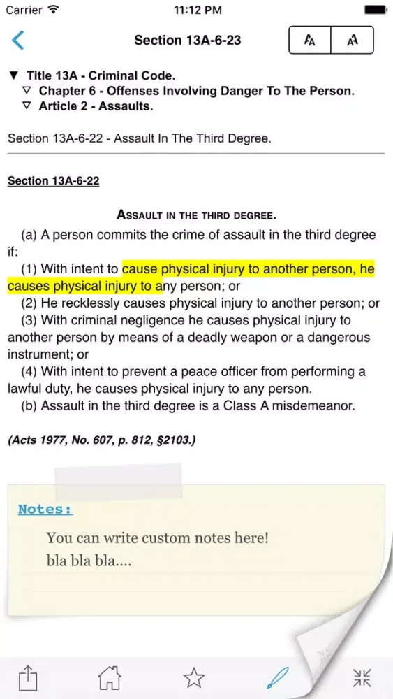 Captures d'écran de RI Rhode Island General Laws