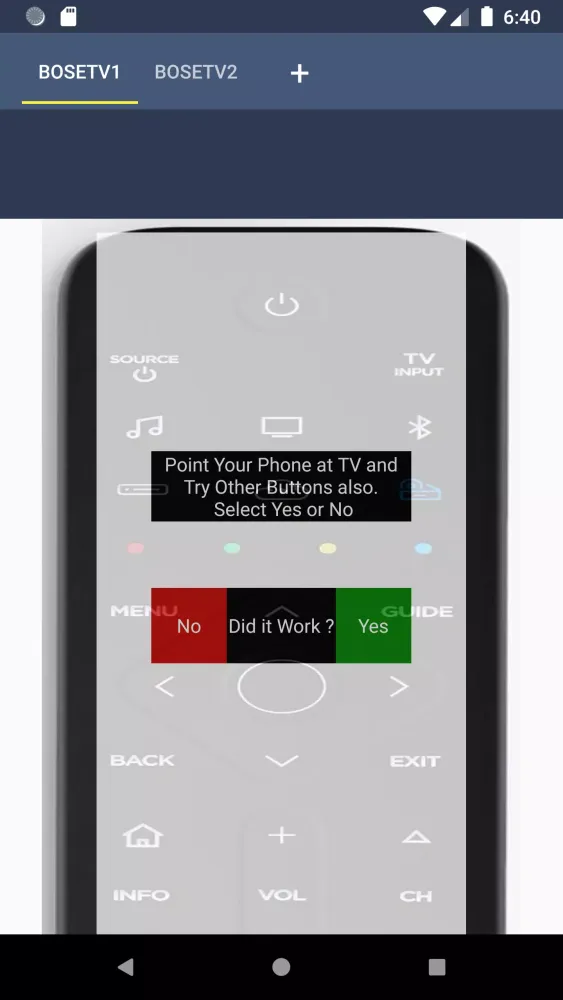Screenshot di Bose TV Remote