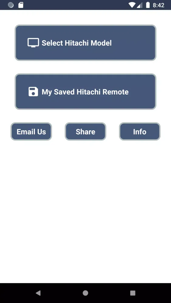 تصاویر Hitachi TV Remote