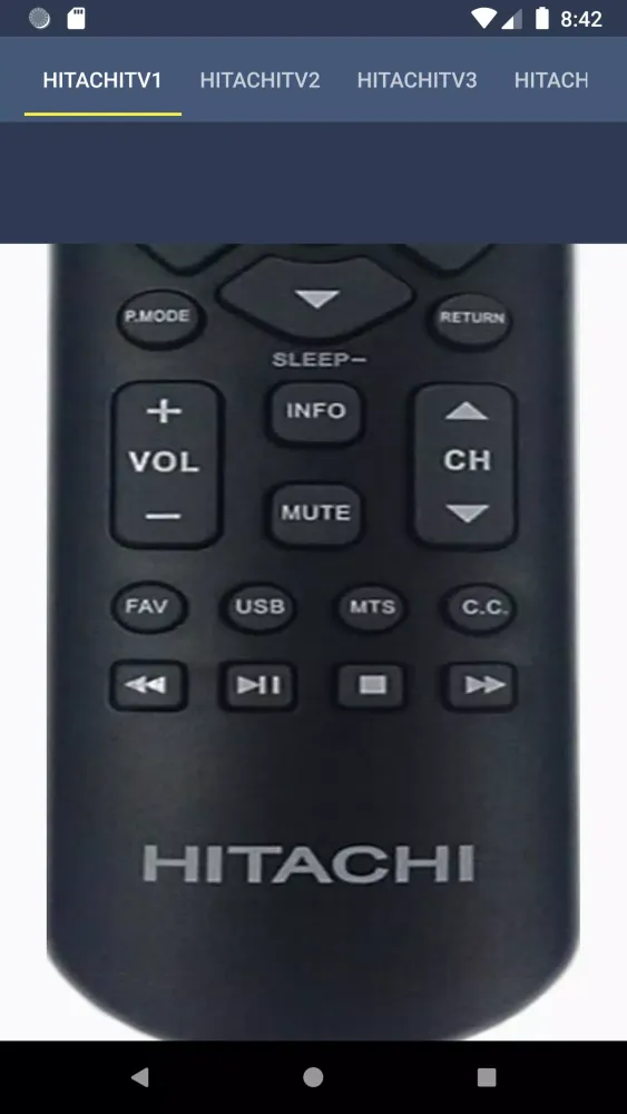 تصاویر Hitachi TV Remote