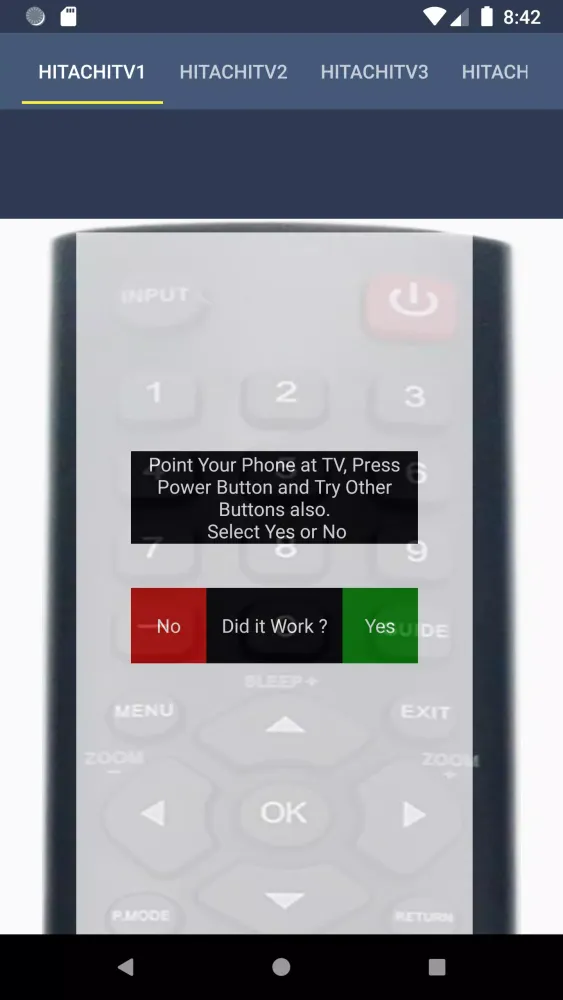 تصاویر Hitachi TV Remote