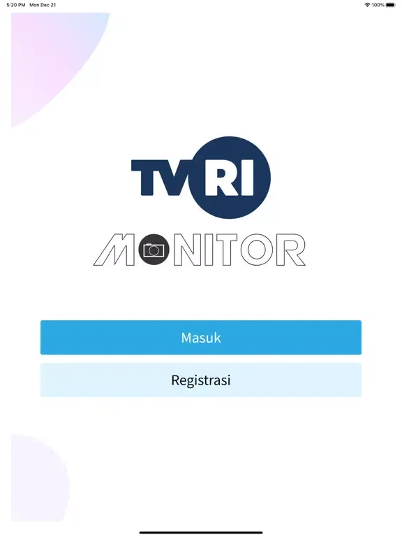 Capturas de tela do eMonitor TVRI iPad 