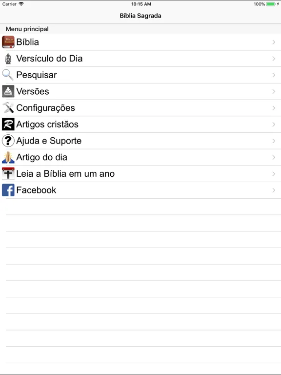 A Bíblia Sagrada iPad  Ekran Görüntüleri