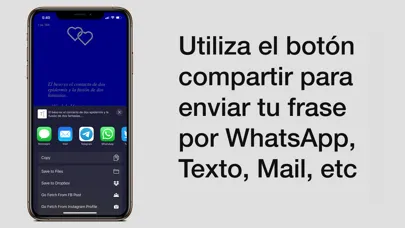 Zrzuty ekranu Frases de amor.