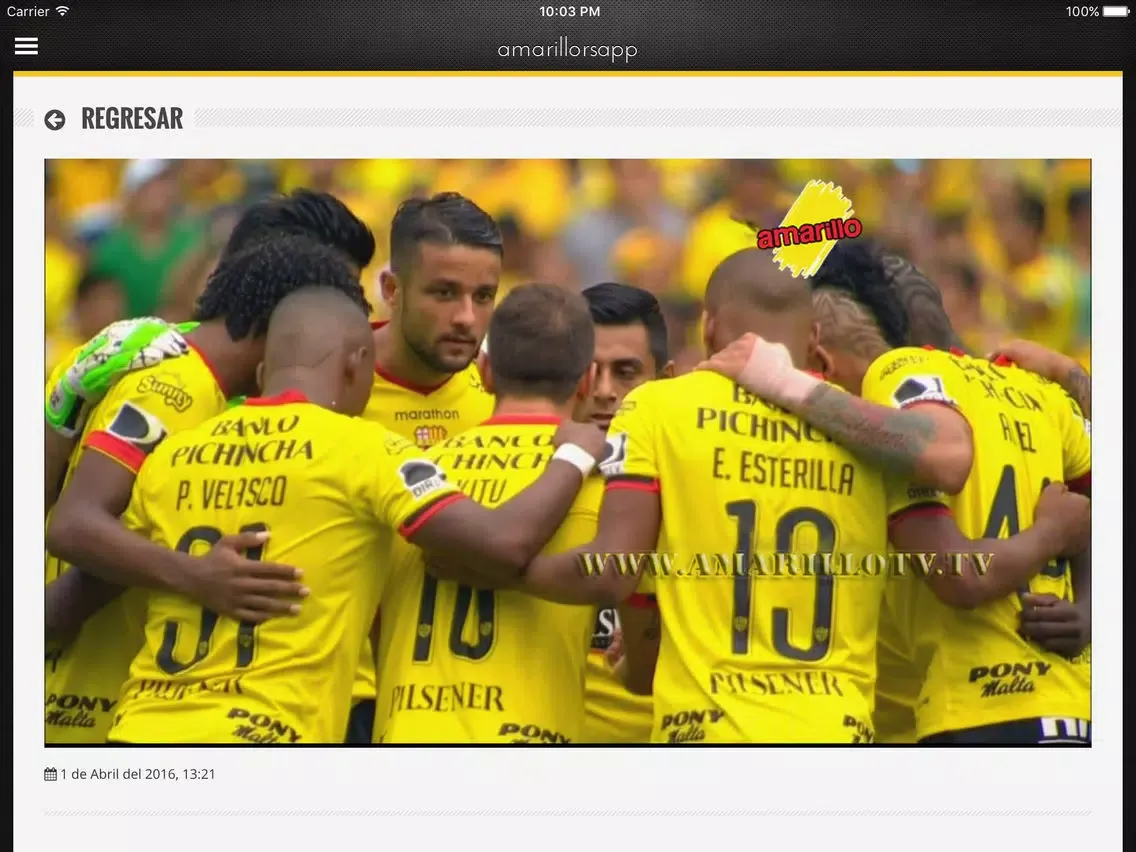 Zrzuty ekranu Amarillo TVS iPad 