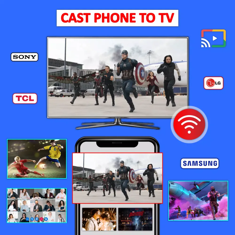 Cast Phone to TV, Chromecast Screenshots
