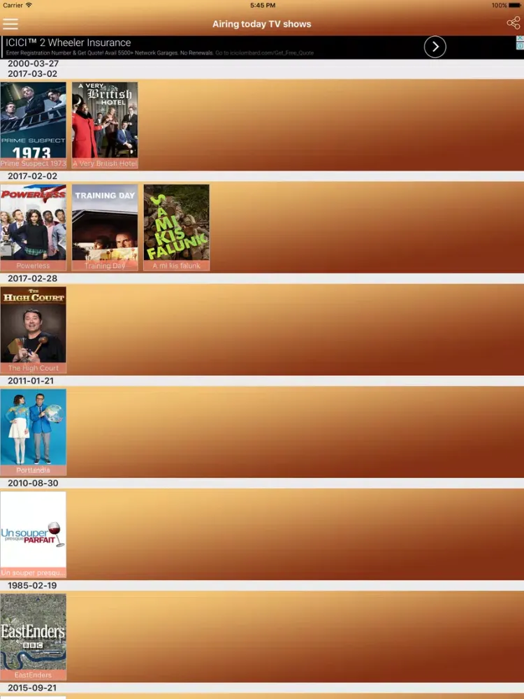 Most Popular TV Shows : Hollywood Latest TV Shows iPad  سکرین شاٹس