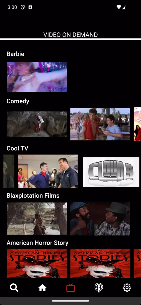 Capturas de tela do CDT Entertainment