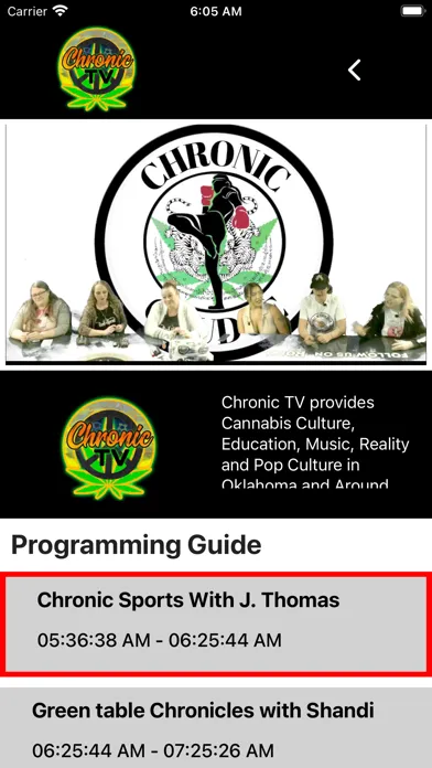 Capturas de pantalla de Chronic TV