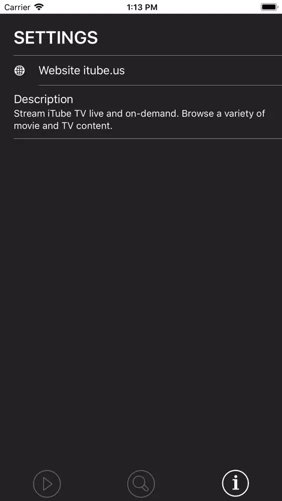 ภาพหน้าจอของ iTube TV
