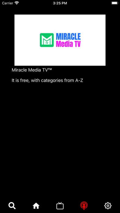 ภาพหน้าจอของ Miracle Media TV NETWORK