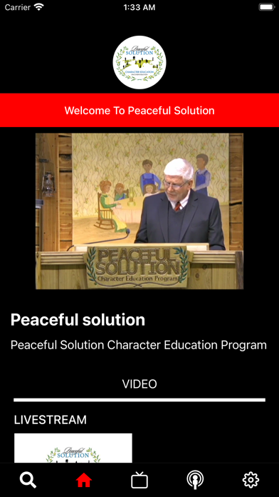 Tangkapan skrin Peaceful Solution