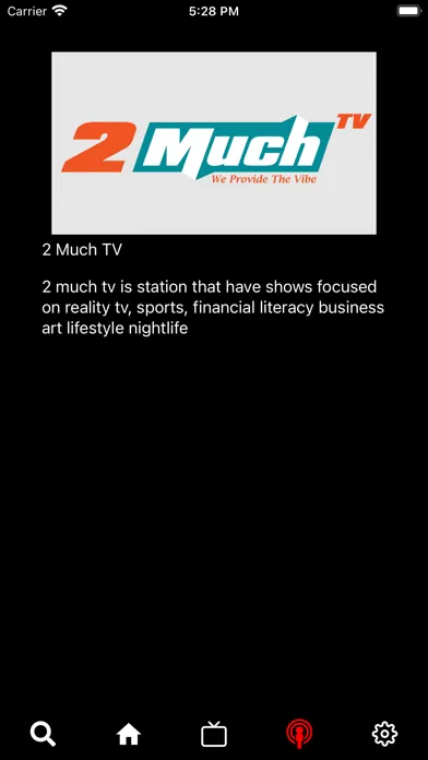 2 Much TV سکرین شاٹس