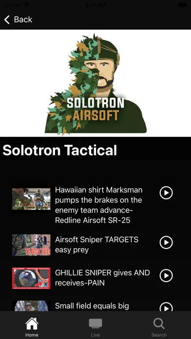 Captures d'écran de Airsoft Network