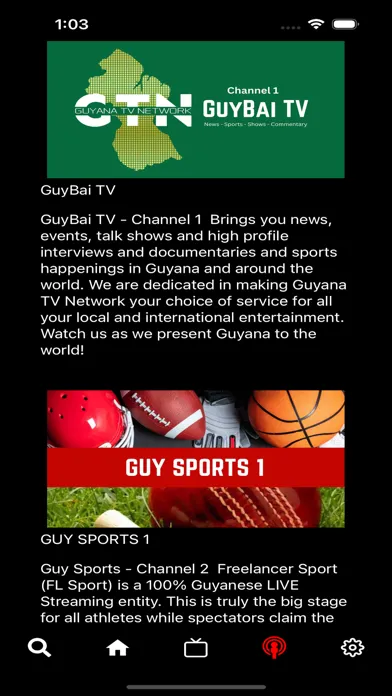 Guyana TV Network स्क्रीनशॉट