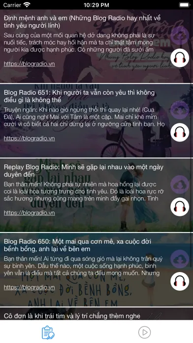Capturas de pantalla de Blog Radio™