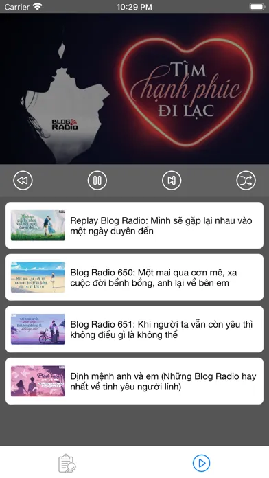 Capturas de pantalla de Blog Radio™