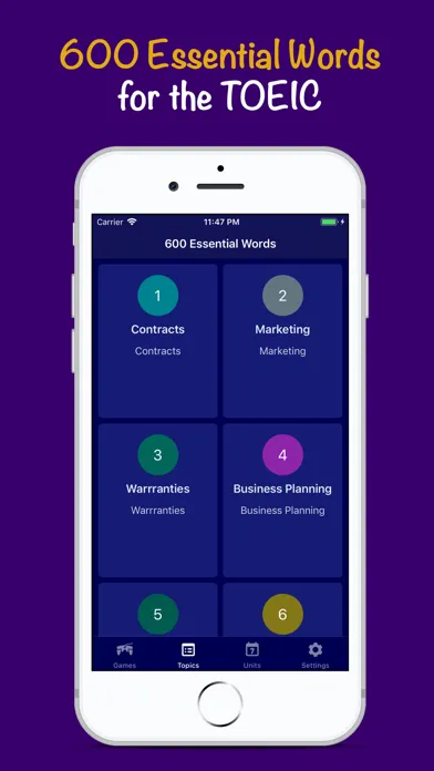 Capturas de pantalla de New Vocabulary for TOEIC® Test